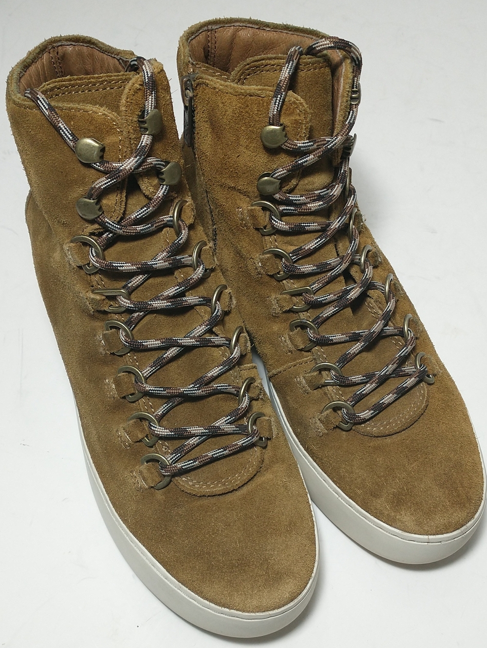 Frye Lena Hiker Suede Sneaker Boot, Tan, Size 8, Hiking, CottageCore, Grunge